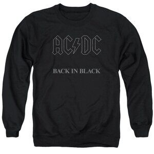 ACDC Back In Black Crewneck Rock Band Music Sweatshirt